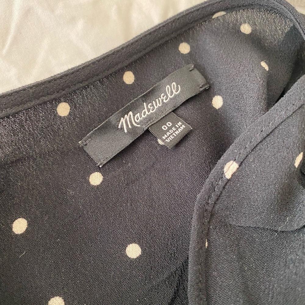 Ruffle-Front Wrap Jumpsuit In Grid Dot - image 4